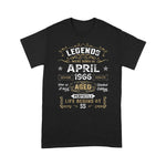 Legends Born In April 1966 55th Birthday Gift 55 Years Old Birthday Shirt - Scotstee Shop
