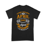 Legends Born In April 2005 Shirt 16 Year Old 16th Birthday Shirt - Scotstee Shop