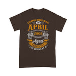 Legends Born In April 2005 Shirt 16 Year Old 16th Birthday Shirt - Scotstee Shop