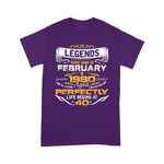 Legends Born In February 1980 Awesome Birthday Gift Birthday Shirt - Scotstee Shop