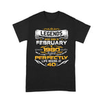 Legends Born In February 1980 Awesome Birthday Gift Birthday Shirt - Scotstee Shop