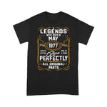 Legends Born In May 1977 44th Birthday Gift 44 Years Old Birthday Shirt - Scotstee Shop