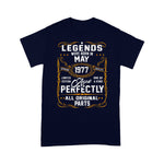 Legends Born In May 1977 44th Birthday Gift 44 Years Old Birthday Shirt - Scotstee Shop