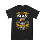 Legends Born In May 1978 43rd Birthday Gifts 43 Years Old Birthday Shirt - Scotstee Shop