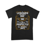 Legends Born In May 1981 Funny 40th Birthday T Shirts Gift 40 Years Old Birthday Shirt - Scotstee Shop