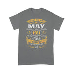 Legends Born In May 1981 Funny 40th Birthday T Shirts Gifts 40 Years Old Birthday Shirt - Scotstee Shop