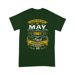 Legends Born In May 1981 Funny 40th Birthday T Shirts Gifts 40 Years Old Birthday Shirt - Scotstee Shop