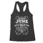 Legends Born June 1968 Years Old Awesome Birthday Gifts Women's Tank Top - Scotstee Shop
