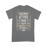 Legends Born October 1988 Awesome Birthday Gift Birthday Shirt - Scotstee Shop
