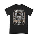 Legends Born October 1988 Awesome Birthday Gift Birthday Shirt - Scotstee Shop