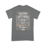 Legends Born September 1978 Awesome Birthday Gift Birthday Shirt - Scotstee Shop