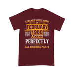 Legends February 1960s Birthday Gifts Birthday Shirt - Scotstee Shop
