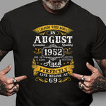 Legends Were Born In August 1952 Birthday Shirt 69th Birthday Gifts Birthday Shirt - Scotstee Shop