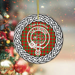 Lennox Clan Tartan Crest Badge Plaid Ornament Gift. Christmas Tree Ornament Tartan Ornament Great Christmas Ornaments Gift - Scotstee Shop