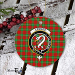 Lennox Scottish Clan Plaid Ornament Gift. Christmas Tree Ornament Lennox Clan Tartan Ornament Great Christmas Ornaments Gift - Scotstee Shop