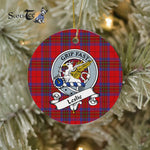 Leslie Earl of Rothes Scottish Clan Badge Plaid Ornament Gift. Christmas Tree Ornament Leslie Earl of Rothes Clan Tartan Ornament Great Christmas Ornaments Gift - Scotstee Shop