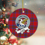 Leslie Earl of Rothes Scottish Clan Badge Plaid Ornament Gift. Christmas Tree Ornament Leslie Earl of Rothes Clan Tartan Ornament Great Christmas Ornaments Gift - Scotstee Shop