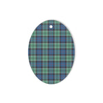 Leslie Hunting Ancient Tartan Oval Ornaments, Christmas Tree Ornament, Plaid Christmas Ornaments, Ceramic Oval Christmas Tree Decoration, Tartan Oval Ornaments, Christmas Tree Ornament, Plaid Christmas Ornaments, Ceramic Oval Christmas Tree Decoration
