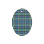 Leslie Hunting Ancient Tartan Oval Ornaments, Christmas Tree Ornament, Plaid Christmas Ornaments, Ceramic Oval Christmas Tree Decoration, Tartan Oval Ornaments, Christmas Tree Ornament, Plaid Christmas Ornaments, Ceramic Oval Christmas Tree Decoration