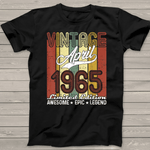 Limited Edition April 1965 Years Old Birthday Vintage Birthday Shirt - Scotstee Shop