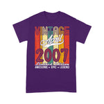 Limited Edition April 2007 Years Old Birthday Vintage Birthday Shirt - Scotstee Shop