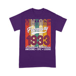 Limited Edition February 1933 Years Old Birthday Gift Vintage Birthday Shirt - Scotstee Shop