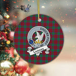 Lindsay Scottish Clan Badge Plaid Ornament Gift. Christmas Tree Ornament Lindsay Clan Tartan Ornament Great Christmas Ornaments Gift - Scotstee Shop
