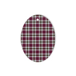 Little Dress Tartan Oval Ornaments, Christmas Tree Ornament, Plaid Christmas Ornaments, Ceramic Oval Christmas Tree Decoration, Tartan Oval Ornaments, Christmas Tree Ornament, Plaid Christmas Ornaments, Ceramic Oval Christmas Tree Decoration