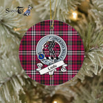 Little Scottish Clan Badge Plaid Ornament Gift. Christmas Tree Ornament Little Clan Tartan Ornament Great Christmas Ornaments Gift - Scotstee Shop