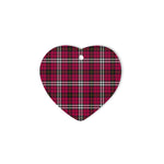 Little Tartan Heart Ornaments, Christmas Tree Ornament, Plaid Christmas Ornaments, Ceramic Heart Christmas Tree Decoration, Christmas Ornament, Plaid Ornament, Tartan Ornament, Buffalo Plaid Ornament