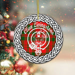 Livingstone Clan Tartan Crest Badge Plaid Ornament Gift. Christmas Tree Ornament Tartan Ornament Great Christmas Ornaments Gift - Scotstee Shop
