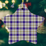 Livingstone Dress Tartan Ornament Star Ornament, Christmas Star Decorations, ceramic ornament, Plaid Star Ceramic Ornament, Christmas Ornament Decorations Gift
