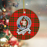Livingstone Scottish Clan Badge Plaid Ornament Gift. Christmas Tree Ornament Livingstone Clan Tartan Ornament Great Christmas Ornaments Gift - Scotstee Shop