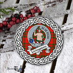 Livingstone Tartan Ornament,  ceramic ornament, personalized christmas ornaments, christmas tree ornaments, christmas door decorations, Plaid Ornament, Tartan Ceramic Ornament