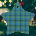 Lockhart Ancient Tartan Ornament Star Ornament, Christmas Star Decorations, ceramic ornament, Plaid Star Ceramic Ornament, Christmas Ornament Decorations Gift