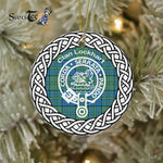 Lockhart Clan Tartan Crest Badge Plaid Ornament Gift. Christmas Tree Ornament Tartan Ornament Great Christmas Ornaments Gift - Scotstee Shop
