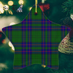 Lockhart Modern Tartan Ornament Star Ornament, Christmas Star Decorations, ceramic ornament, Plaid Star Ceramic Ornament, Christmas Ornament Decorations Gift