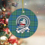 Lockhart Scottish Clan Badge Plaid Ornament Gift. Christmas Tree Ornament Lockhart Clan Tartan Ornament Great Christmas Ornaments Gift - Scotstee Shop