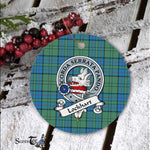 Lockhart Scottish Clan Badge Plaid Ornament Gift. Christmas Tree Ornament Lockhart Clan Tartan Ornament Great Christmas Ornaments Gift - Scotstee Shop