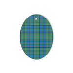 Lockhart Tartan Oval Ornaments, Christmas Tree Ornament, Plaid Christmas Ornaments, Ceramic Oval Christmas Tree Decoration, Tartan Oval Ornaments, Christmas Tree Ornament, Plaid Christmas Ornaments, Ceramic Oval Christmas Tree Decoration