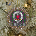 Logan Celtic Circle Plaid Ornament Gift. Christmas Tree Ornament Tartan Ornament Great Christmas Ornaments Gift - Scotstee Shop