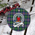 Logan Scottish Clan Badge Plaid Ornament Gift. Christmas Tree Ornament Logan Clan Tartan Ornament Great Christmas Ornaments Gift - Scotstee Shop