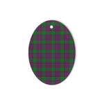 Logan Tartan Oval Ornaments, Christmas Tree Ornament, Plaid Christmas Ornaments, Ceramic Oval Christmas Tree Decoration, Tartan Oval Ornaments, Christmas Tree Ornament, Plaid Christmas Ornaments, Ceramic Oval Christmas Tree Decoration