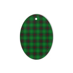 Logie Tartan Oval Ornaments, Christmas Tree Ornament, Plaid Christmas Ornaments, Ceramic Oval Christmas Tree Decoration, Tartan Oval Ornaments, Christmas Tree Ornament, Plaid Christmas Ornaments, Ceramic Oval Christmas Tree Decoration