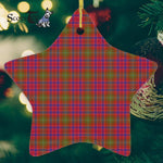 Lumsden Tartan Ornament Star Ornament, Christmas Star Decorations, ceramic ornament, Plaid Star Ceramic Ornament, Christmas Ornament Decorations Gift
