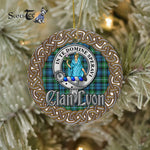 Lyon Celtic Circle Plaid Ornament Gift. Christmas Tree Ornament Tartan Ornament Great Christmas Ornaments Gift - Scotstee Shop