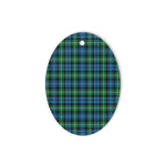 Lyon Clan Tartan Oval Ornaments, Christmas Tree Ornament, Plaid Christmas Ornaments, Ceramic Oval Christmas Tree Decoration, Tartan Oval Ornaments, Christmas Tree Ornament, Plaid Christmas Ornaments, Ceramic Oval Christmas Tree Decoration