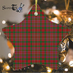 MacAlister Ancient Tartan Ornament Star Ornament, Christmas Star Decorations, ceramic ornament, Plaid Star Ceramic Ornament, Christmas Ornament Decorations Gift