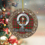 MacAlister Celtic Circle Plaid Ornament Gift. Christmas Tree Ornament Tartan Ornament Great Christmas Ornaments Gift - Scotstee Shop