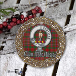 MacAlister Celtic Circle Plaid Ornament Gift. Christmas Tree Ornament Tartan Ornament Great Christmas Ornaments Gift - Scotstee Shop